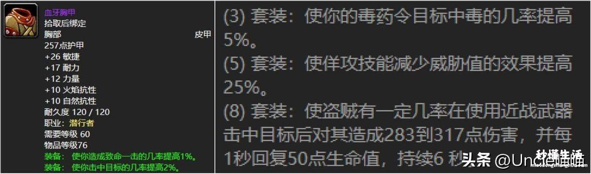 wow最养眼的皮甲幻化分享 魔兽世界好看的皮甲幻化