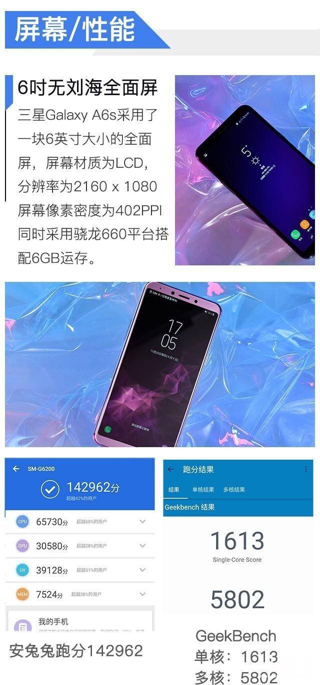 三星a6s屏幕材质介绍 三星a6s屏幕是玻璃的吗